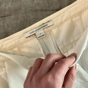Diane von Ferguson white dress pants